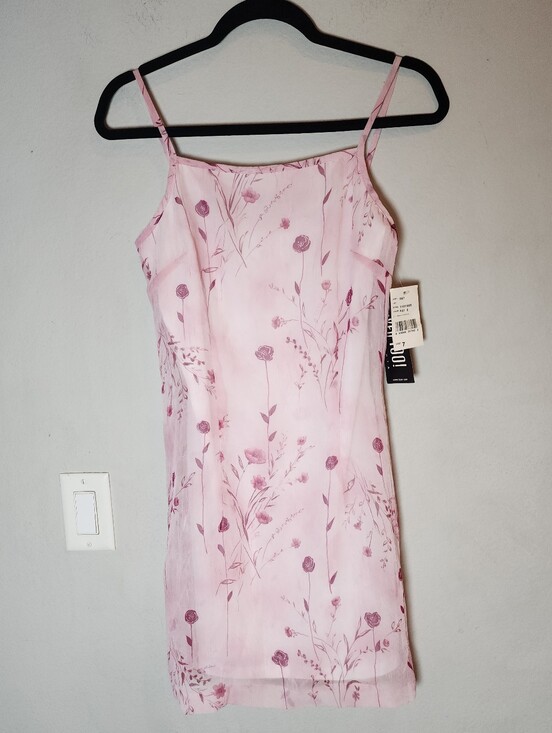 Byer Too! Dresses & Skirts - NWT Vtg 90s Y2K Byer Too! California Mini Dress Pink Purple Floral Size 7